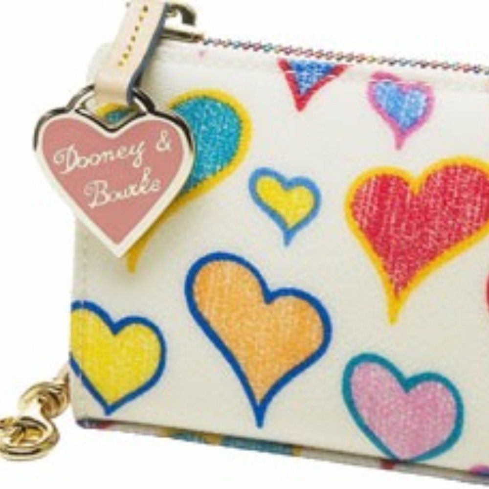 Dooney & Bourke Hearts Collection Zip Wallet